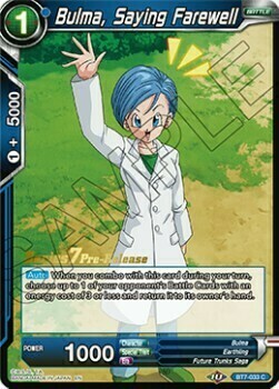 Bulma, Saying Farewell Card Front