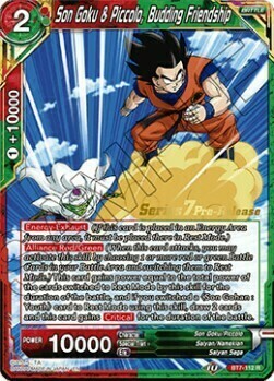 Son Goku & Piccolo, Budding Friendship Card Front