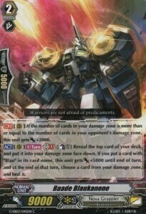 Baade Blaukanone Card Front