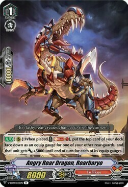Angry Roar Dragon, Roarbaryo [V Format] Card Front