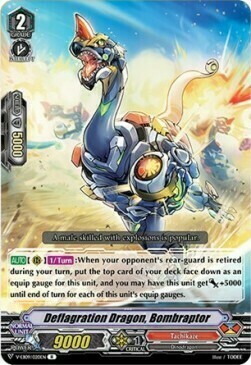 Deflagration Dragon, Bombraptor [V Format] Card Front