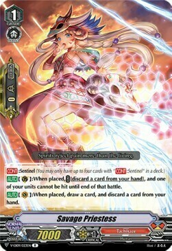 Savage Priestess [V Format] Card Front