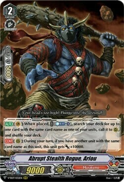 Abrupt Stealth Rogue, Ariou Card Front