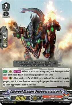 Clearout Dragon, Sweeperacrocanto [V Format] Card Front