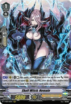 Skull Witch, Nemain Card Front