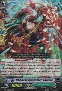 Red Rose Musketeer, Antonio [G Format] Card Front