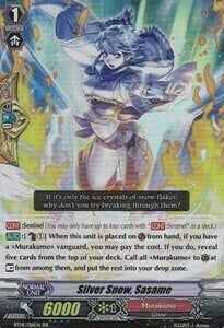 Silver Snow, Sasame Card Front