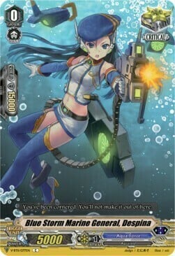 Blue Storm Marine General, Despina Card Front