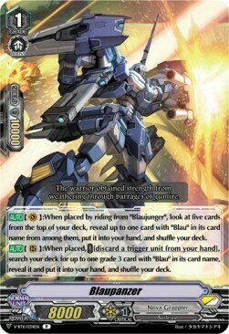 Blaupanzer [V Format] Card Front