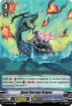 Spout Barrage Dragon [V Format] Card Front