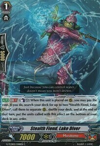 Stealth Fiend, Lake Diver Card Front