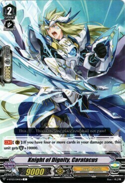 Knight of Dignity, Caratacus [V Format] Card Front