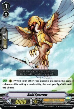 Bold Sparrow [V Format] Card Front