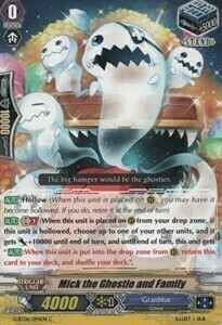 Mick the Ghostie and Family Card Front