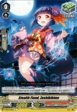 Stealth Fiend, Zashikihime Card Front