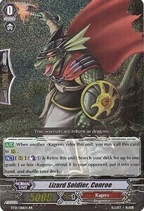 Lizard Soldier, Conroe Card Front