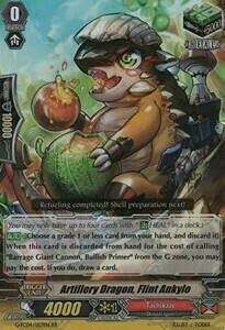 Artillery Dragon, Flint Ankylo Card Front