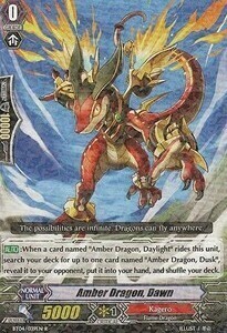 Amber Dragon, Dawn Card Front