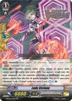 Lady Ciclone Card Front