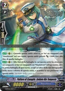 Pulitore di Canaglie, Soldato Blu Tempesta Card Front