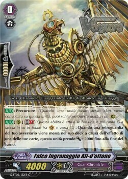 Brass-winged Gear Hawk Card Front