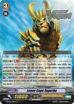 Lofty Head Lion Card Front