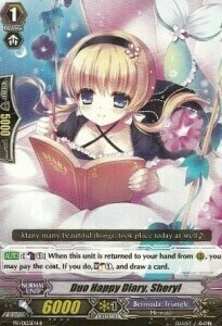 Duo Happy Diary, Sheryl [G Format] Card Front