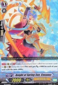 Knight of Spring Sun, Conanus Card Front