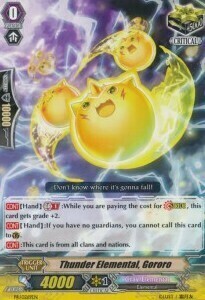 Thunder Elemental, Gororo [G Format] Card Front