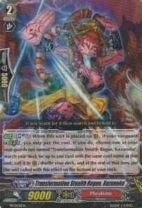 Transformation Stealth Rogue, Kuzunoha Card Front