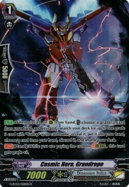 Cosmic Hero, Grandrope Card Front