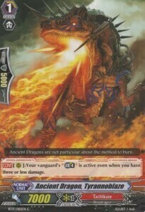 Ancient Dragon, Tyrannoblaze Card Front