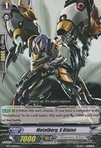 Metalborg, X Blaise Card Front