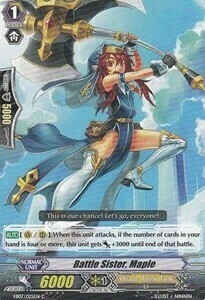 Battle Sister, Maple Card Front