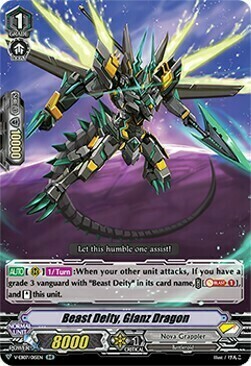 Beast Deity, Glanz Dragon [V Format] Card Front