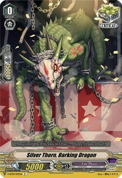 Silver Thorn, Barking Dragon [V Format] Card Front