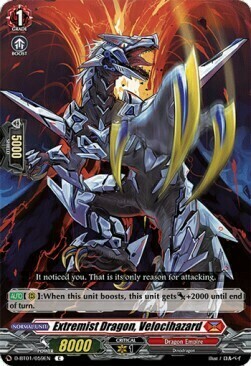 Extremist Dragon, Velocihazard [D Format] Card Front