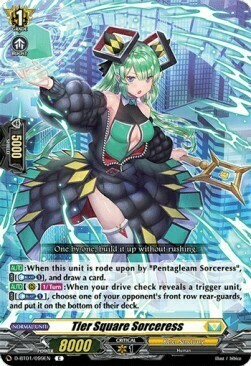 Tier Square Sorceress Card Front