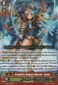 Crudelis Dragon Master, Janet Card Front