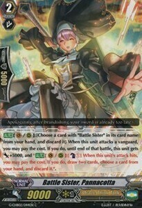 Battle Sister, Pannacotta Card Front