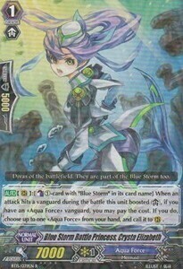 Blue Storm Battle Princess, Crysta Elizabeth [G Format] Card Front
