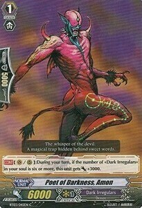 Poet of Darkness, Amon Card Front