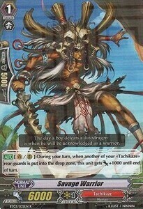 Savage Warrior Card Front