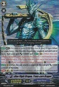 Blue Flight Dragon, Trans-core Dragon [G Format] Card Front