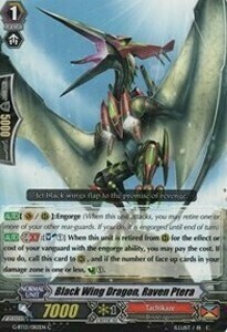 Black Winged Dragon, Raven Ptera [G Format] Card Front