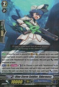 Blue Storm Soldier, Eldermoss Card Front