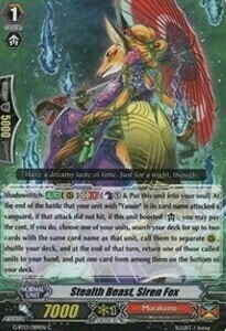 Stealth Beast, Siren Fox [G Format] Card Front