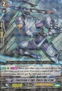 Swordsman of Light, Blaster Axe Grawl Card Front