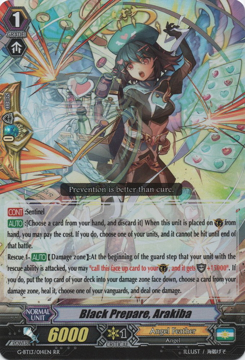 Black Prepare, Arakiba Card Front