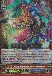 Pirate King of the Abyss, Blueheart Card Front
